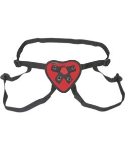 Lex Fetish Red Heart Strap-On Harness Adjustable