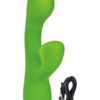 Lust L17 Silicone Dual Vibrator Waterproof Green 7.5 Inch