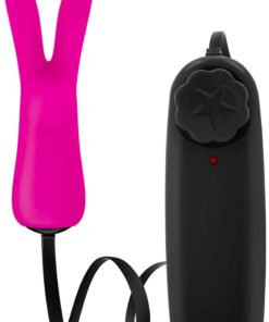 Luxe Rabbit Teaser Silicone With Remote Control - Fuchsia