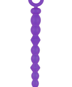 Luxe Silicone Anal Beads - Purple