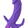 Luxe Venus Silicone G-Spot and Anal Vibrator - Purple
