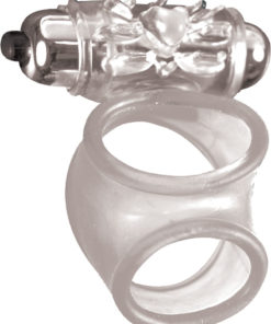 MachO Vibrating Cock Sling Cock Ring - Clear