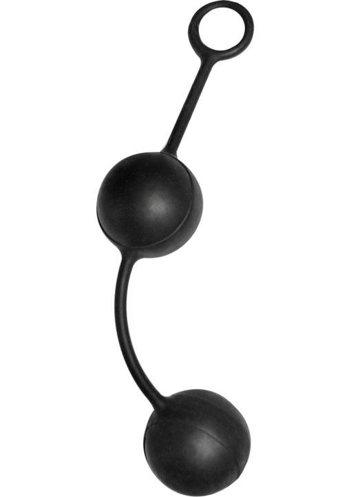 Mack Tuff Silicone Erotic Balls - Black