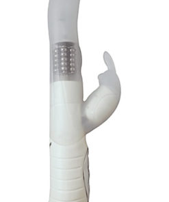 Magic Rabbit Tickler Silicone Vibrator - White
