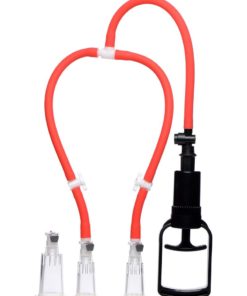 Master Series Clit and Nipple Pump - Red