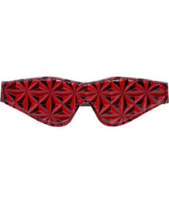 Master Series - Crimson Tied Blindfold Full Blackout - Red and Black