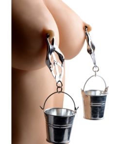 Master Series Jugs Nipple Clamps with Buckets - Gray