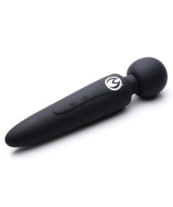 Master Series Thunderstick Premium Rechargeable Silicone Wand - Black