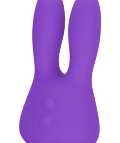 Mini Marvels Marvelous Bunny Silicone Rechargeable Massager - Purple