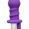 Mood Juicy Swirled Silicone Plug Waterproof Purple 4.9 Inch