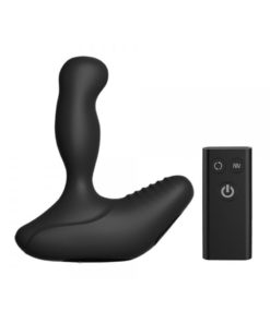 Nexus Revo Stealth Rechargeable Silicone Rotating Prostate Massager With Remote Control - Black