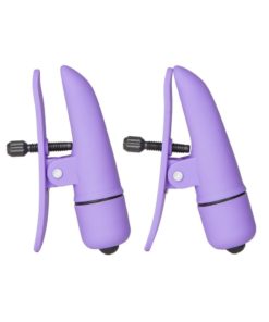 Nipplettes Virbrating Nipple Clamps - Purple