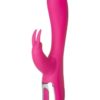 Nu Sensuelle Giselle Rechargeable Silicone G-Spot and Rabbit Vibrator - Magenta