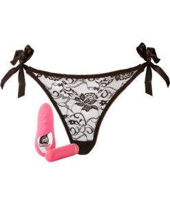 Nu Sensuelle Pleasure Panty Rechargeable Silicone Remote and Bullet - Pink