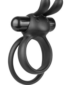Ohare XL Vibrating Double Cock Ring - Black