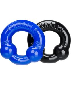 Oxballs Ultraballs Cock Ring Set (2Pack) - Black And Blue