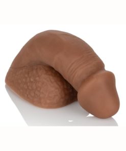 Packer Gear Silicone Packing Penis 4in - Chocolate