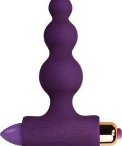 Petite Sensations Bubbles Silicone Vibrating Butt Plug - Purple