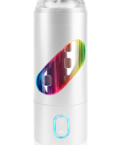 Pipedream Extreme Toyz Rechargeable Roto-Bator Pussy Masturbator - Pussy - White/Clear/Multi