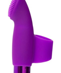 PowerBullet Naughty Nubbies Silicone Rechargeable Finger Massager - Purple