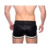 Prowler Red Leather Sport Shorts - 2XLarge - Black/White