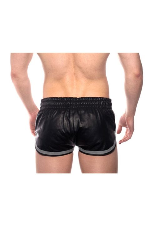 Prowler Red Leather Sport Shorts - 3XLarge - Black/Gray