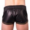 Prowler Red Leather Sport Shorts - Large - Black/Green