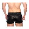 Prowler Red Leather Sport Shorts - Medium - Black