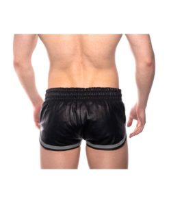 Prowler Red Leather Sport Shorts - Medium - Black/Gray
