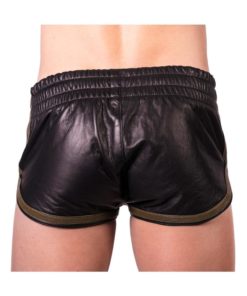Prowler Red Leather Sport Shorts - Medium - Black/Green
