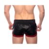Prowler Red Leather Sport Shorts - Medium - Black/Red