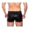Prowler Red Leather Sport Shorts - XLarge - Black/Red