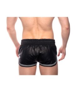 Prowler Red Leather Sport Shorts - XSmall - Black/Gray