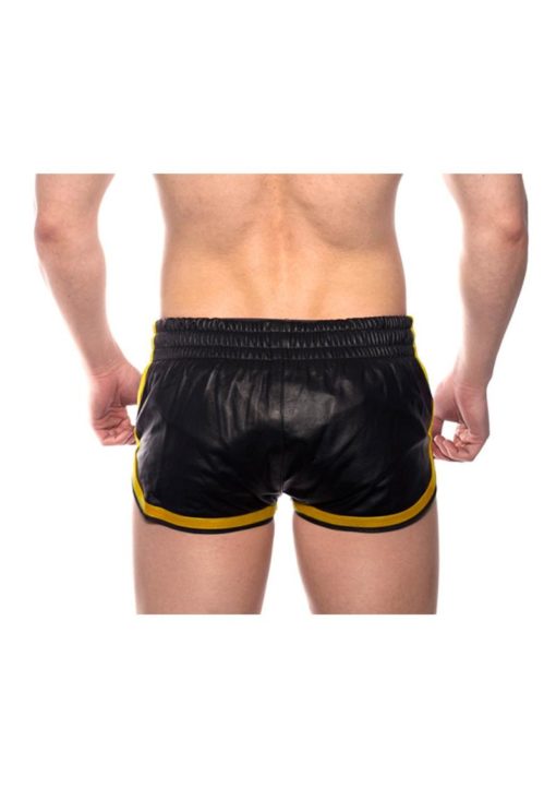 Prowler Red Leather Sport Shorts - XSmall - Black/Yell0w