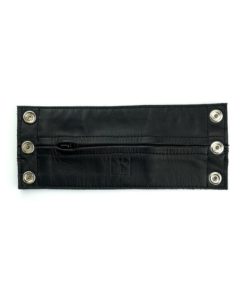 Prowler Red Leather Wrist Wallet - Medium - Black