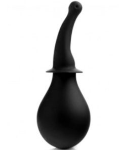 Prowler Smooth Silicone Anal Douche - Black