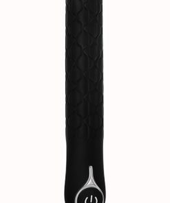 Quilted Love Silicone Rechargeable Vibrator - Black