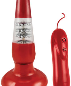 Ram Up and Down Anal Satisfier Butt Plug With Remote Control - Red