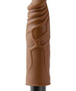 Real Feel Lifelike Toyz No. 1 Realistic Vibrating Dildo 7.5in - Chocolate