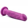 Real Nude Rollo Silicone Dildo 8in - Violet