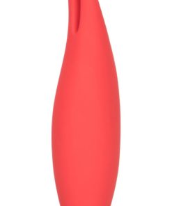 Red Hot Flare USB Rechargeable Silicone Massager Waterproof Red