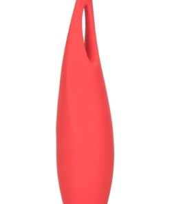 Red Hot Spark USB Rechargeable Silicone Massager Waterproof Red