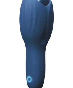 Renegade Rechargeable Silicone Head Unit Masturbator - Blue
