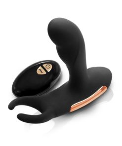 Renegade Sphinx Rechargeable Silicone Warming Prostate Massager With Remote Control - Black