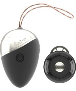 Retro Isley Wireless Remote Control Rechargeable Silicone Egg - Black