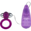 Ring Of Passion Vibrating Cock Ring With Clitoral Stimulation - Purple