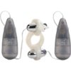 Rockin Rabbit Vibrating Cock Rings Cock Ring With Clitoral Stimulation And Remote Control - White