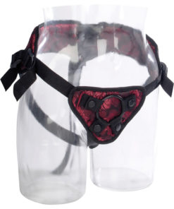Scandal Corset Harness - Red/Black
