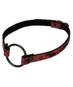 Scandal Wide Open Mouth Gag - Black/Red
