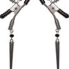 Sex and Mischief Silver Spears Adjustable Nipple Clips